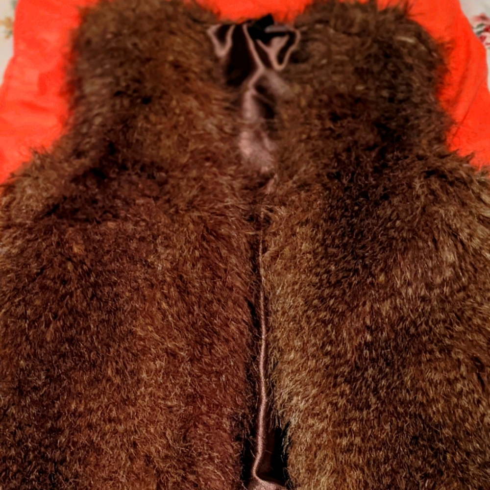 Faux fur vest
